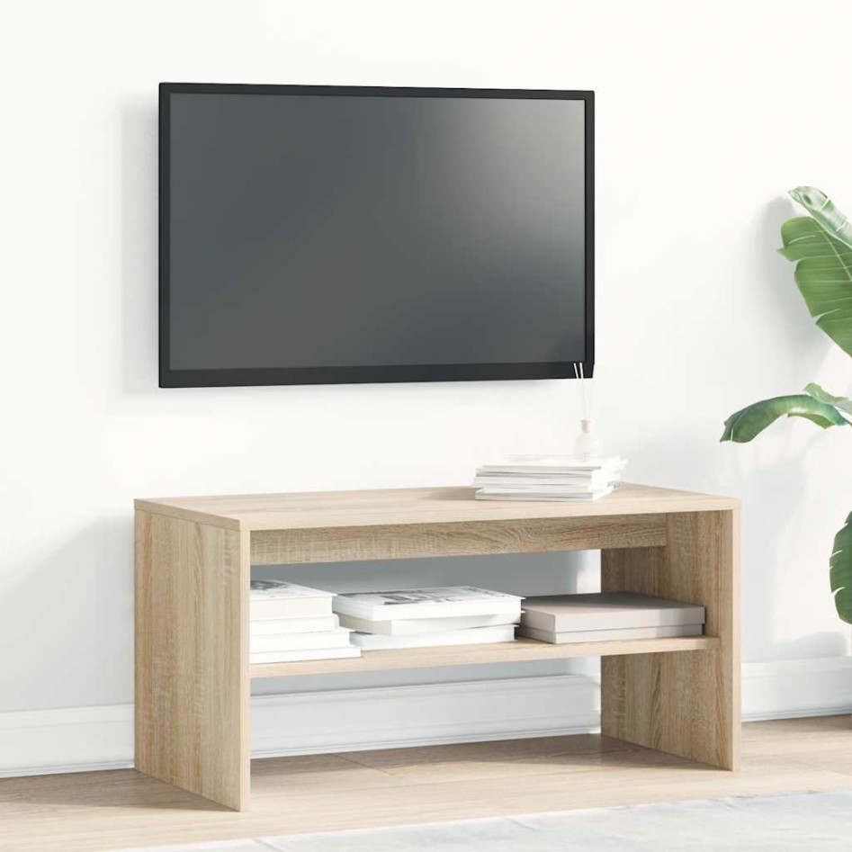 Mueble de TV madera contrachapada roble Sonoma
