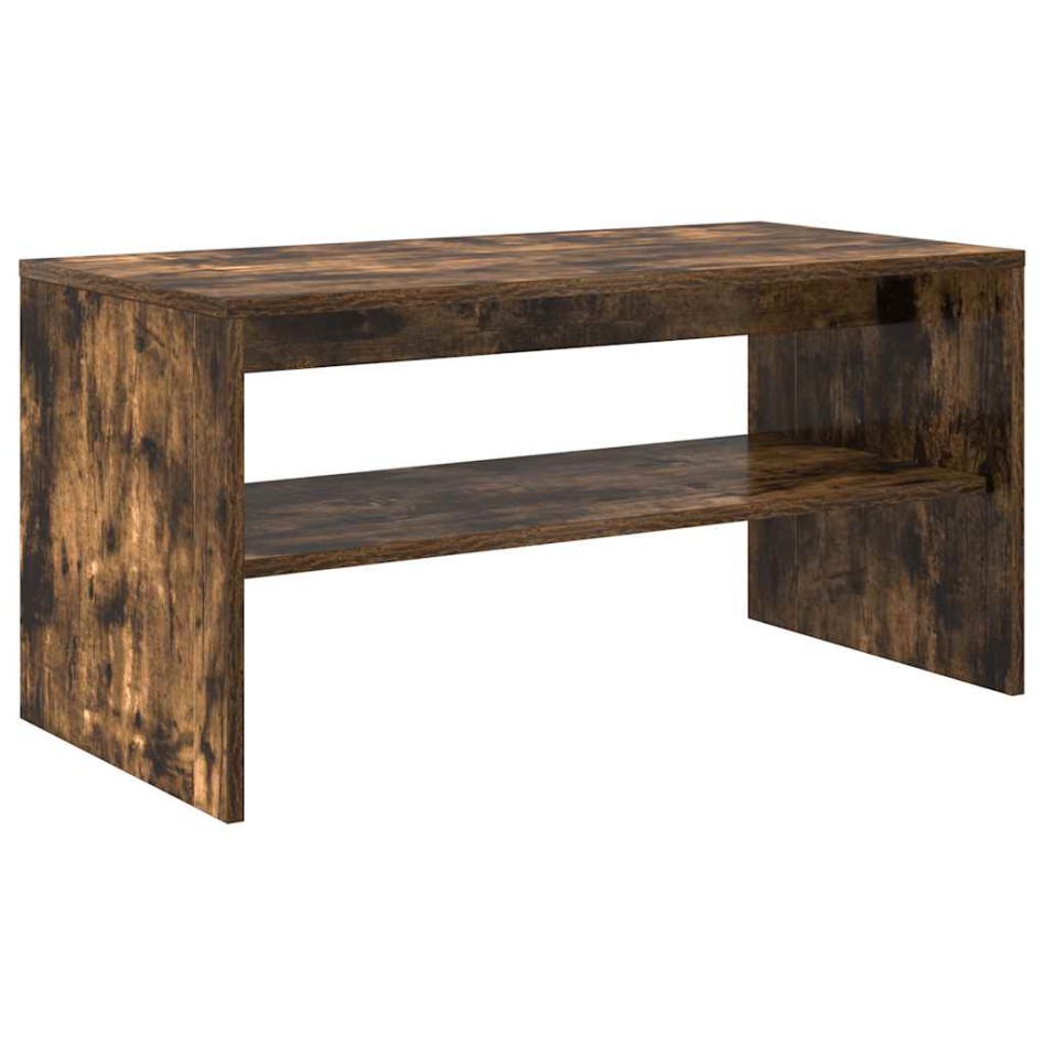 Mueble de TV madera de ingeniería roble ahumado 80x40x40