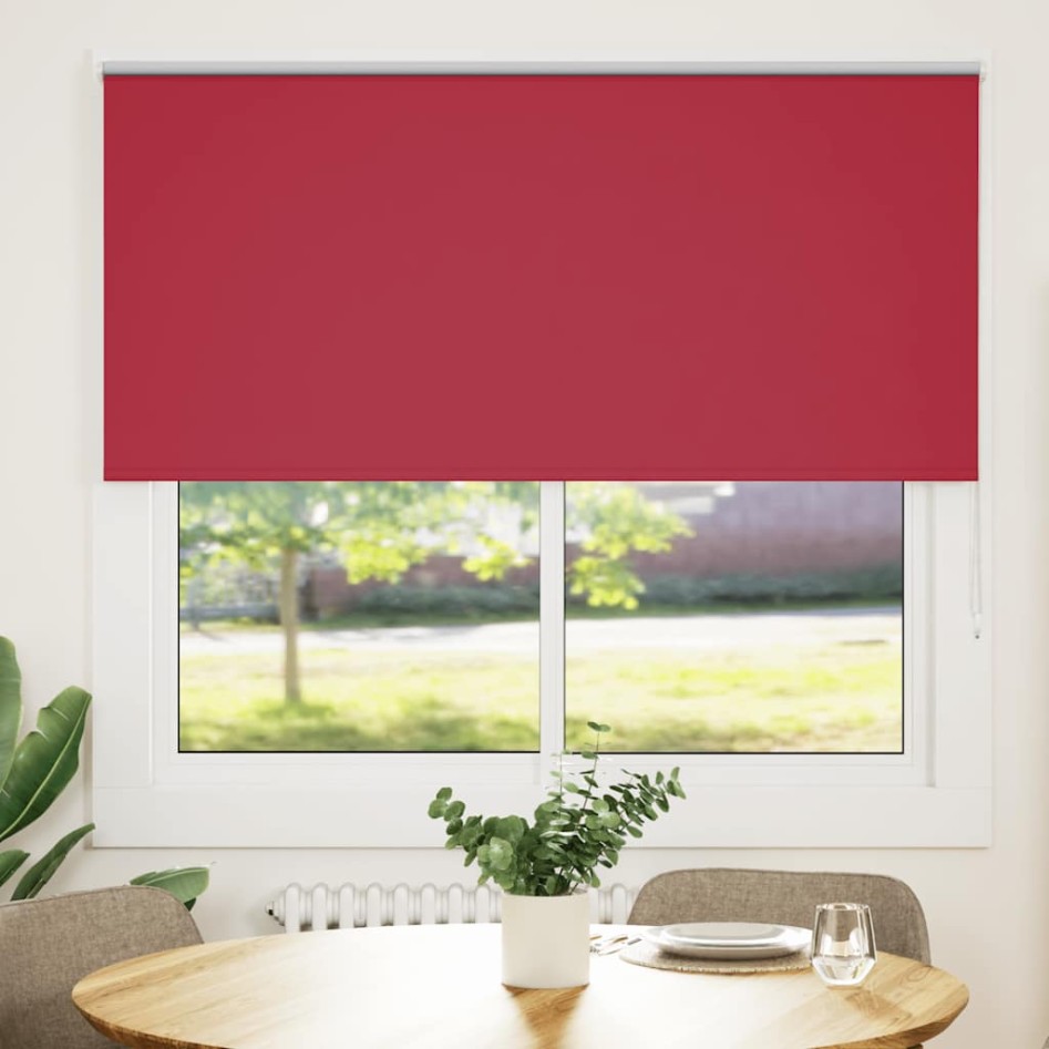 Estor Enrollable Opaco Rojo 165x175 cm Tela Ancho 161,6