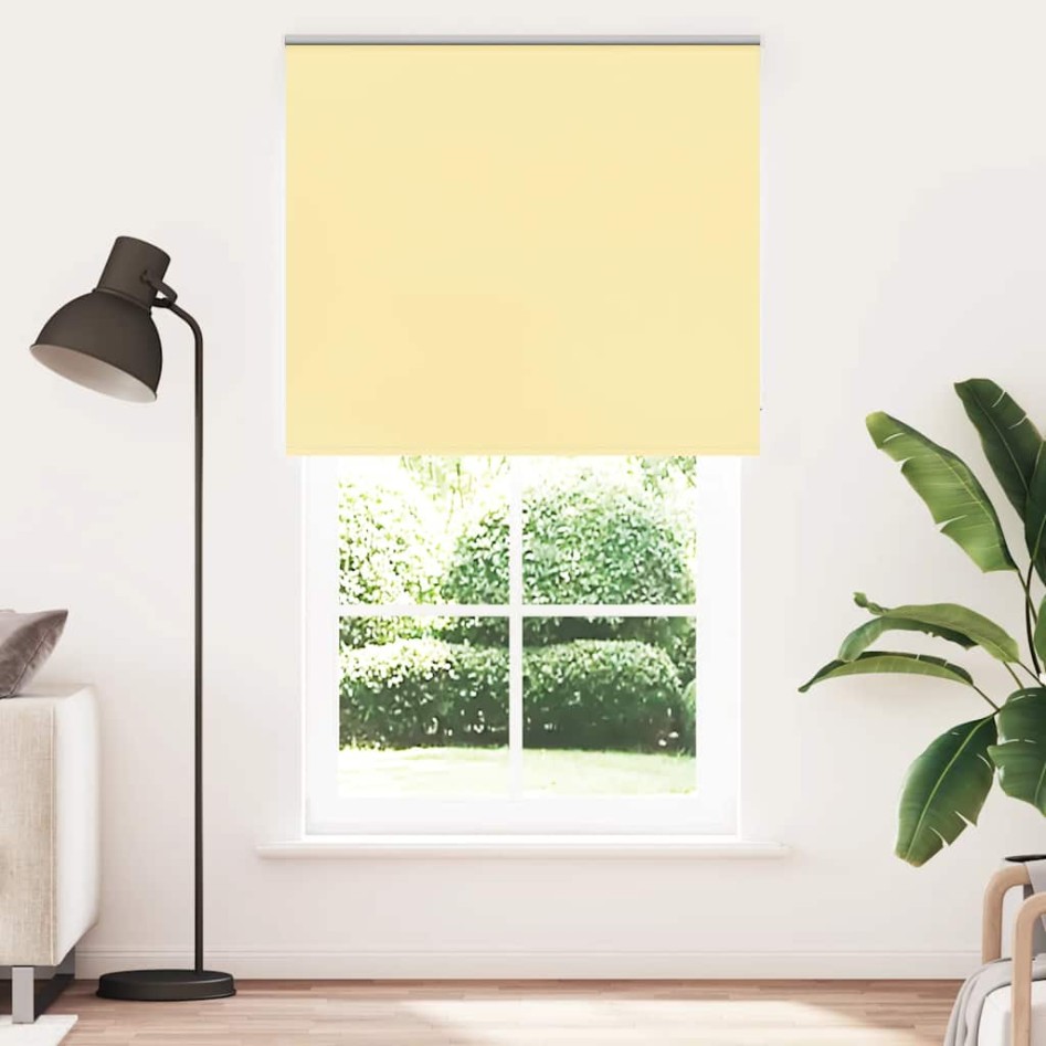 cm Estor Enrollable Opaco Amarillo 130x210 cm Tela Ancho