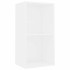 Estantería 2 niveles madera contrachapada blanco 40x30x76,5