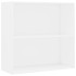 Estantería de madera de ingeniería blanca 80x30x76,5