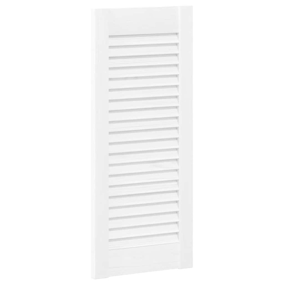 Puerta de armario de lamas 2 uds blanco 61,5x29,5