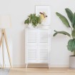 Puerta de armario de lamas 4 uds blanco 39,5x29,5 cm