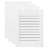 Puerta de armario de lamas 4 uds blanco 39,5x29,5