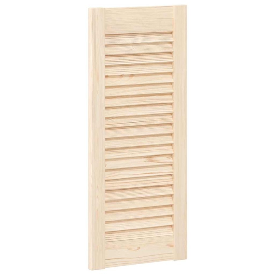 Puerta de armario de lamas 2 uds 69x29,5 cm madera de