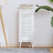 Puerta de armario de lamas blanco 69x29,5 cm