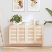 Puerta de armario de lamas 4 uds 61,5x29,5 cm madera de pino