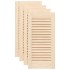 Puerta de armario de lamas 4 uds 61,5x29,5 cm madera de