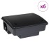 Trampas para ratones 6 uds. negro 23x19x9,5