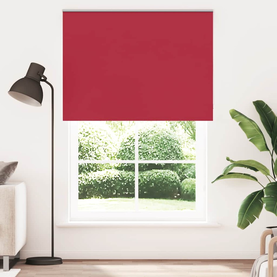 Estor Enrollable Opaco Rojo 165x210 cm Tela Ancho 161,6
