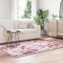 Alfombra de pelo largo NAVARRA rosa polvoriento 120x170