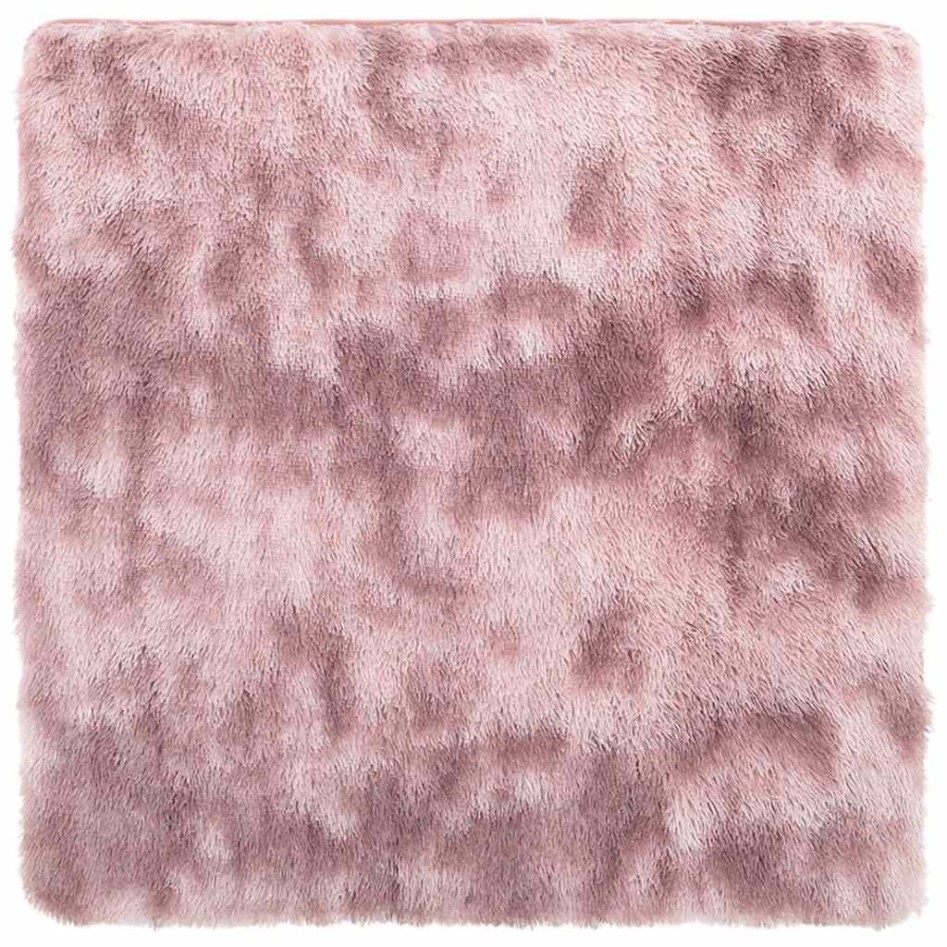Alfombra de pelo largo NAVARRA rosa polvoriento 160x160