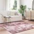 Alfombra de pelo largo NAVARRA rosa polvoriento 160x160