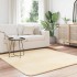 Alfombra peluda de pelo largo NAVARRA crema 160x160cm