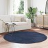 Alfombra de pelo largo NAVARRA azul marino 160x160 cm