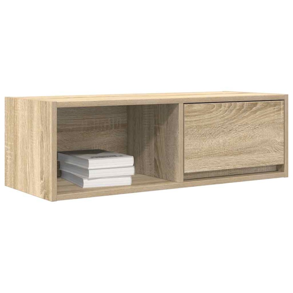 Mueble de TV de roble Sonoma 80x31x25,5 cm Madera de