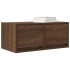Mueble de TV madera contrachapada roble marrón 60x31x25,5