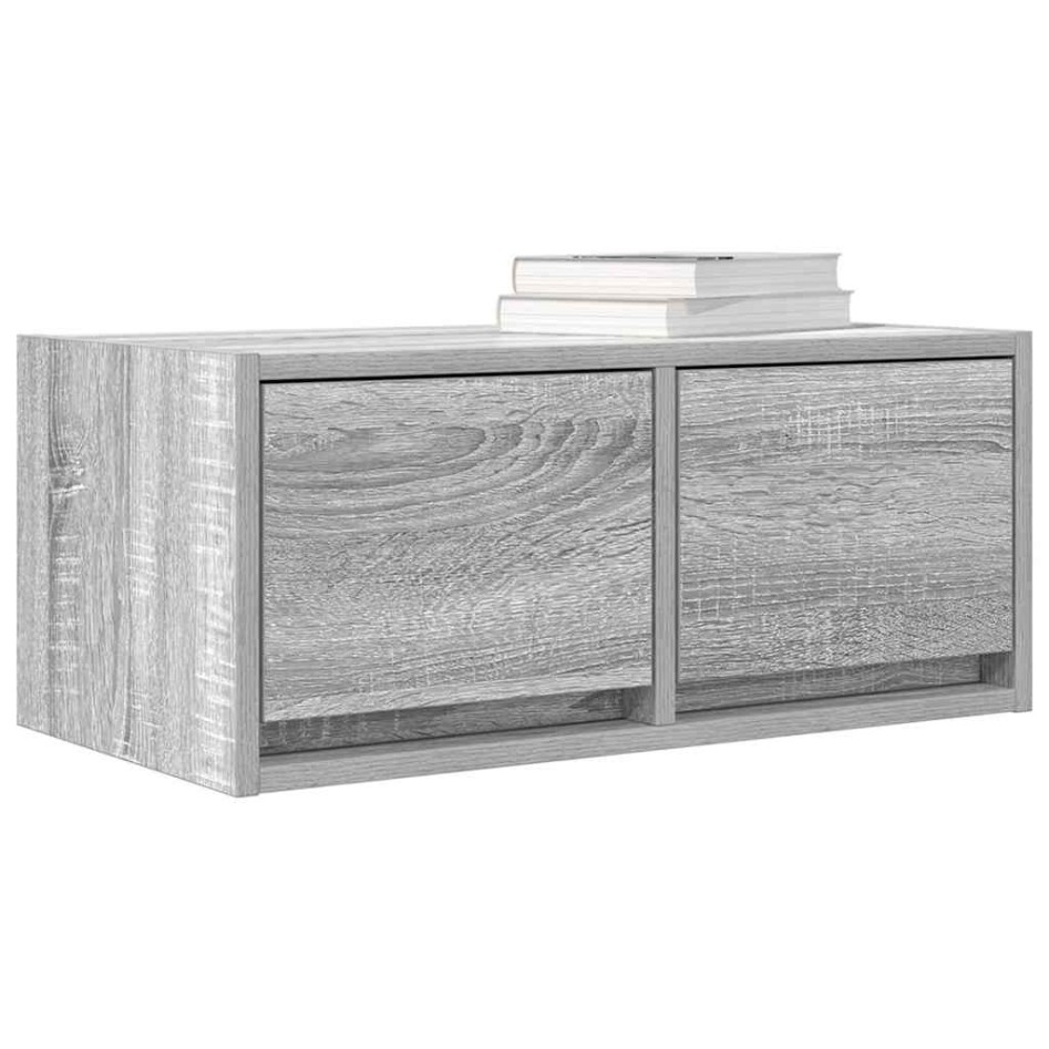 Mueble de TV madera contrachapada gris Sonoma 60x31x25,5