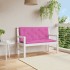 Cojines para banco de jardín 2 uds tela rosa 120x50x7