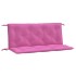 Cojines para banco de jardín 2 uds tela rosa 120x50x7