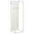 Leñero blanco 25x25x80 cm Acero laminado en