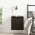 Mesilla de noche de pared negra 38x34x40