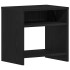 Mesilla de noche roble negro 40x30x40 cm madera de