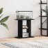 Soporte para acuario de madera de roble negro 60x30x60