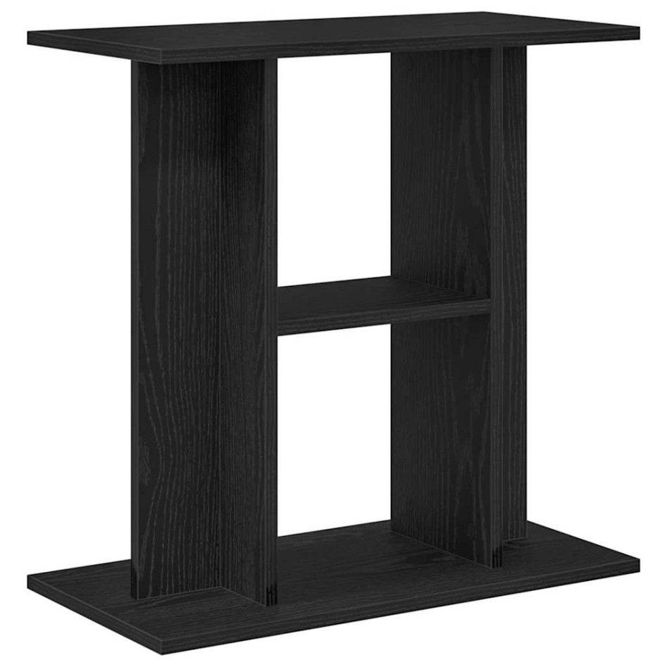 Soporte para acuario de madera de roble negro 60x30x60