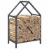 Leñero antracita 40x25x60 cm Acero laminado en