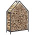 Leñero antracita 60x25x90 cm Acero laminado en