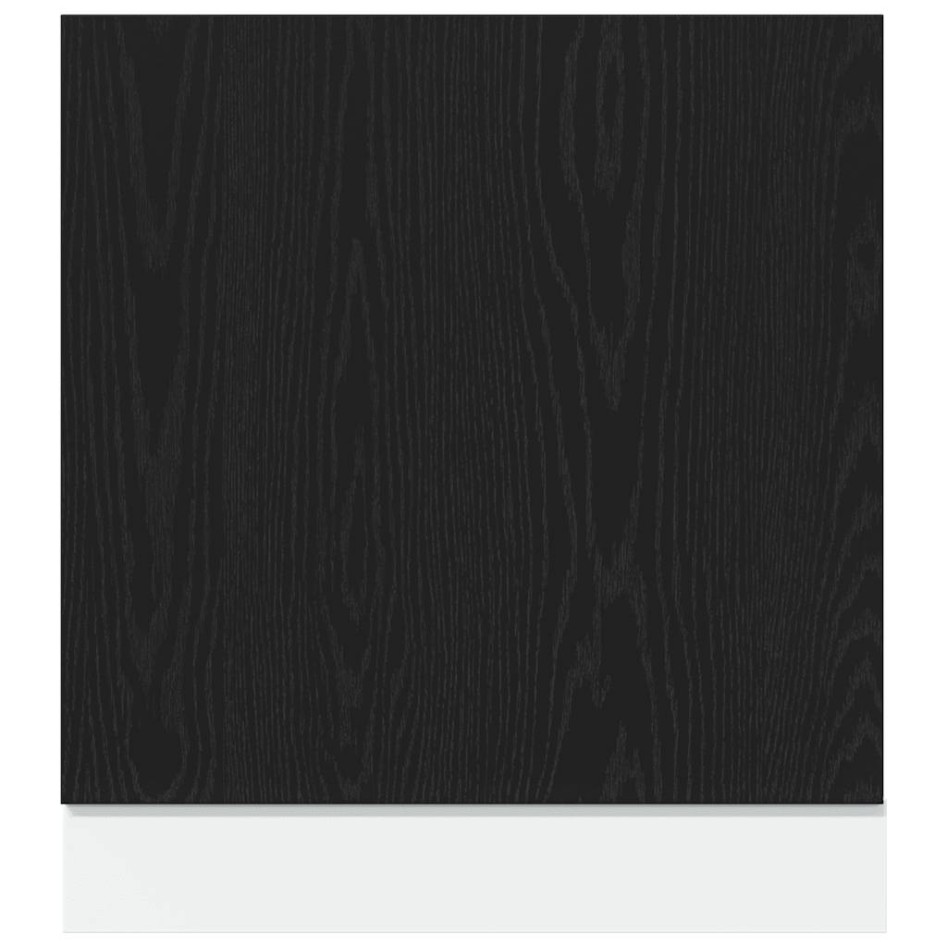 Panel para lavavajillas madera roble negro 60x1,5x67