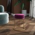 Hocker redondo morado