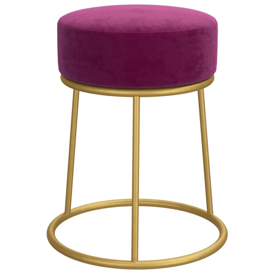 Hocker redondo morado