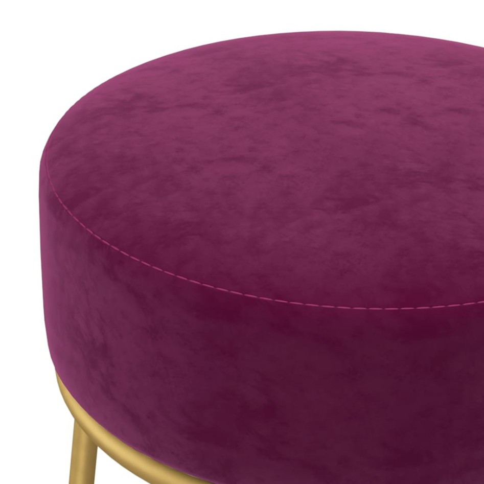 Hocker redondo morado
