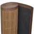 Alfombra rectangular de bambú marrón 80 x 200