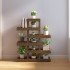 Soporte plantas madera maciza pino marrón miel 85x25x109,5