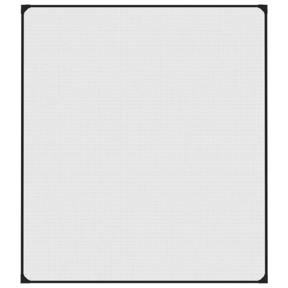 Mosquitera magnética para ventanas gris antracita 130x150