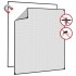 Mosquitera magnética para ventanas gris antracita 130x150