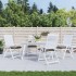 Cojines de silla de jardín 4 uds tela Oxford taupé 40x40x7