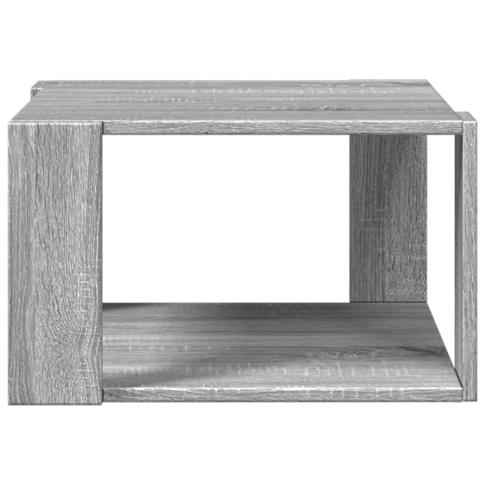 Mesa de centro madera de ingeniería gris Sonoma 51,5x51,5x30