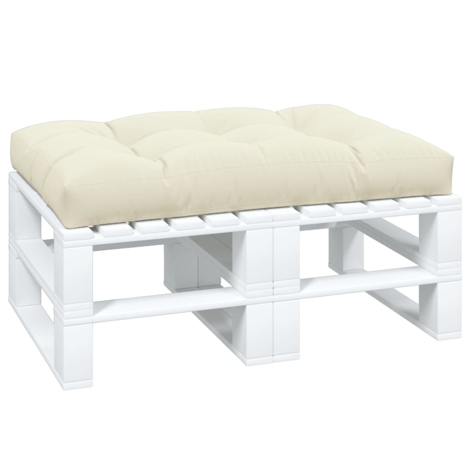 Cojín para sofá de palets tela crema 120x80x12