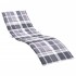 Cojín de tumbona de tela Oxford estampado de hojas 200x60x3