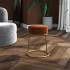 Hocker redondo marrón
