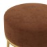 Hocker redondo marrón