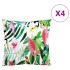 Cojines decorativos 4 uds tela multicolor 40x40