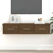Armario de pared madera contrachapada roble marrón 88x26x18,5cm
