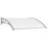 Marquesina para puerta PC gris y transparente 120x75