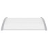 Marquesina para puerta PC gris y transparente 120x75